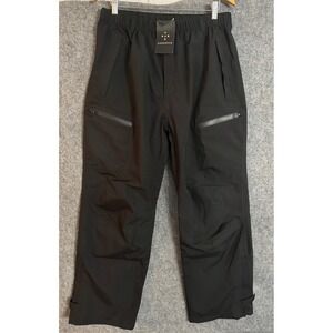 NWT AXESQUIN Men Black YMX22051A Polyester Lined Water Resistant Pants Size L